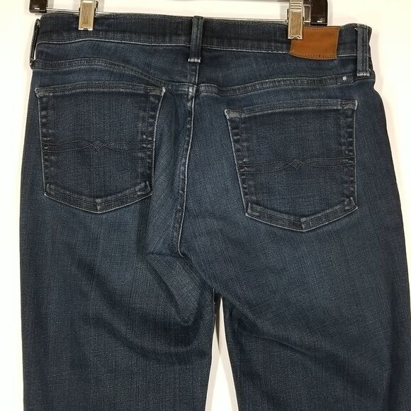 Lucky Brand Jeans Womens Size 27 Dark Blue Denim Mid Rise Sweet Straight Leg - Picture 8 of 11